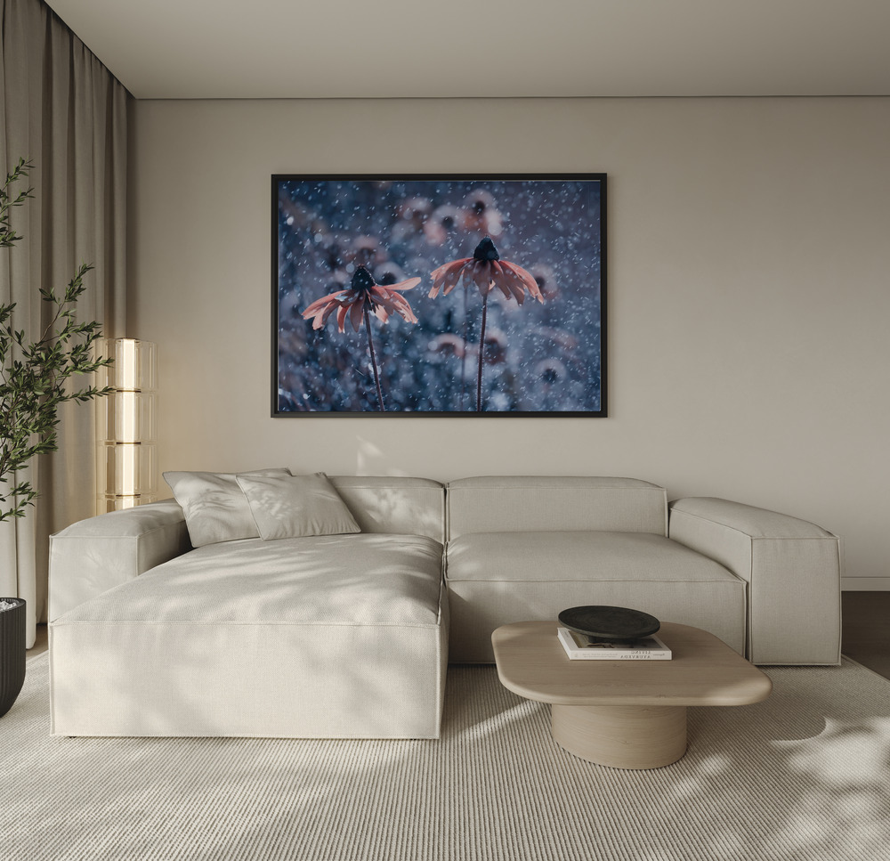 Canvas print - La Fraicheur d'un Matin d'été over the sofa