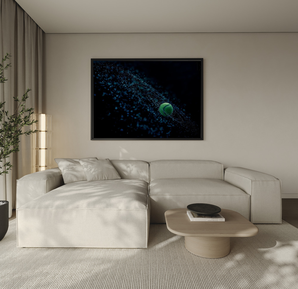 Canvas print - Cosmic Ball over the sofa