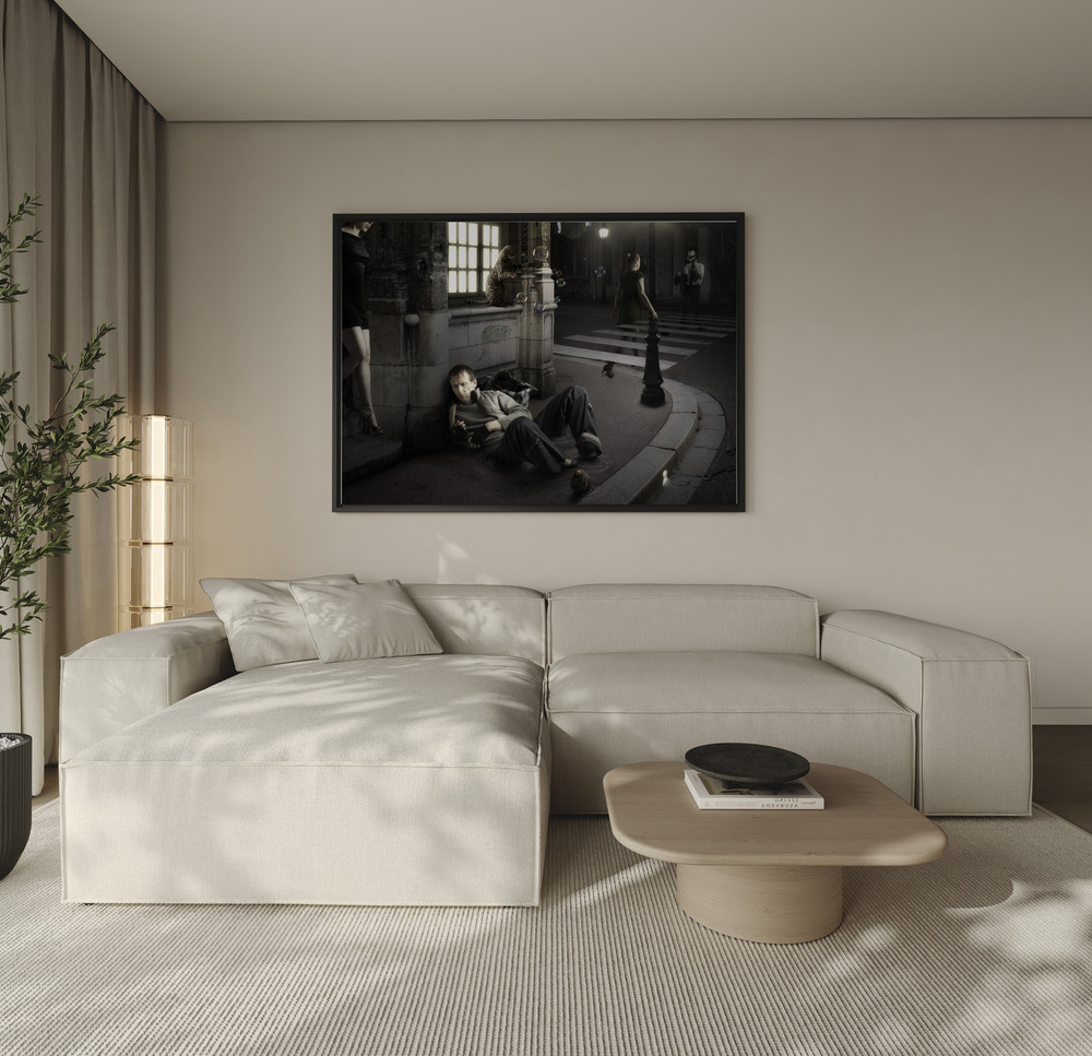 Canvas schilderi - Sinking over de bank