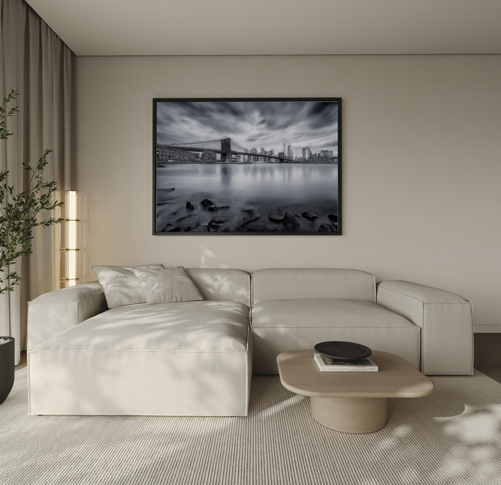 Canvas print - Brooklyn Bridge over the sofa