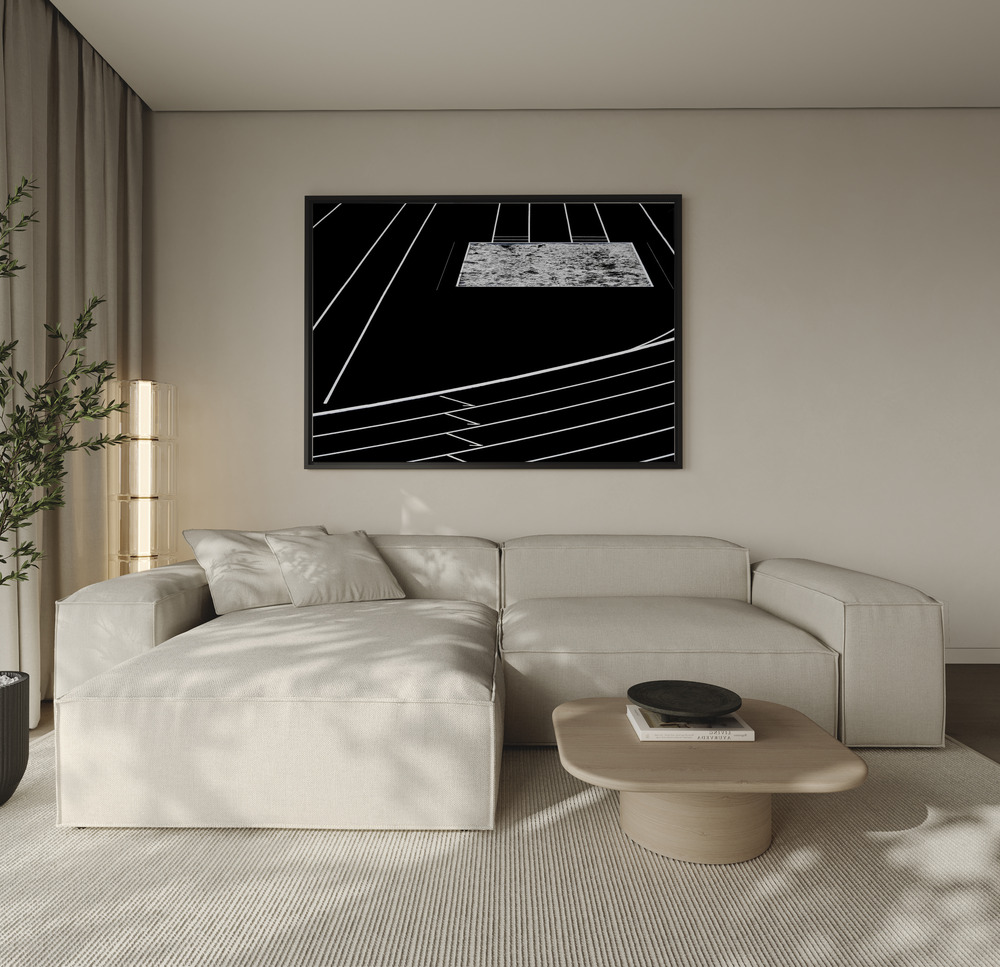 Canvas print - Far to the jump over the sofa