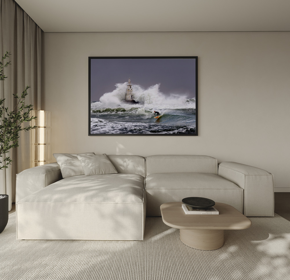 Canvas print - Tempest's Triumph over the sofa