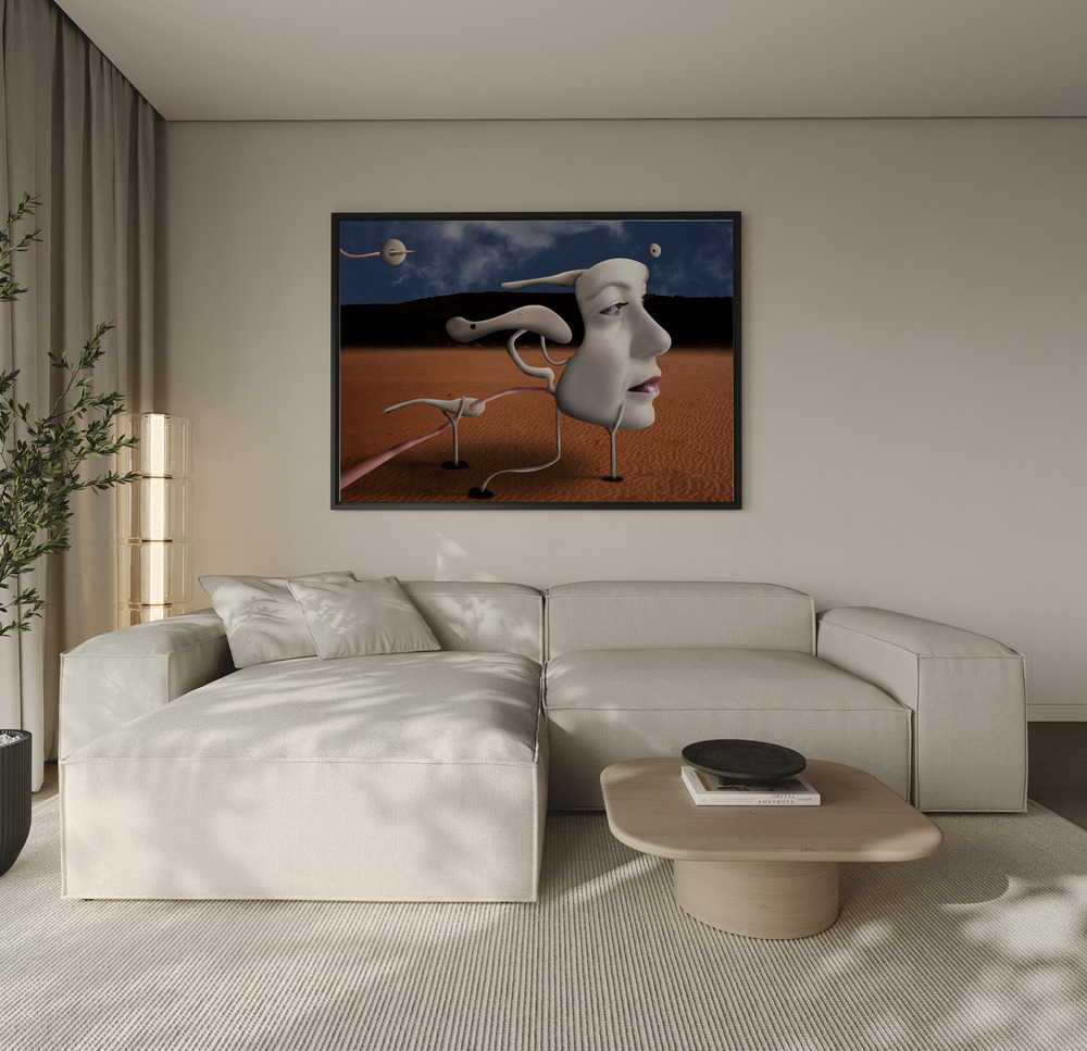 Canvas print - A Tribute to Salvdor Dalì over the sofa