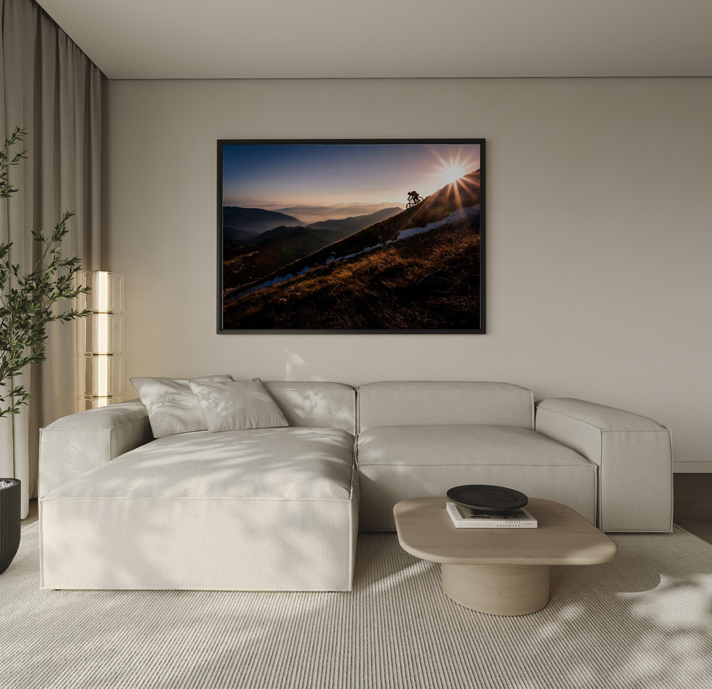 Canvas schilderi - Last rays over de bank