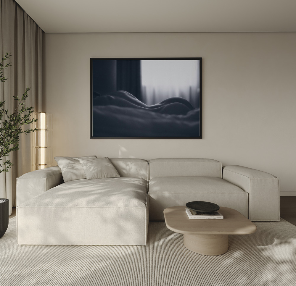 Canvas print - Untitled over the sofa