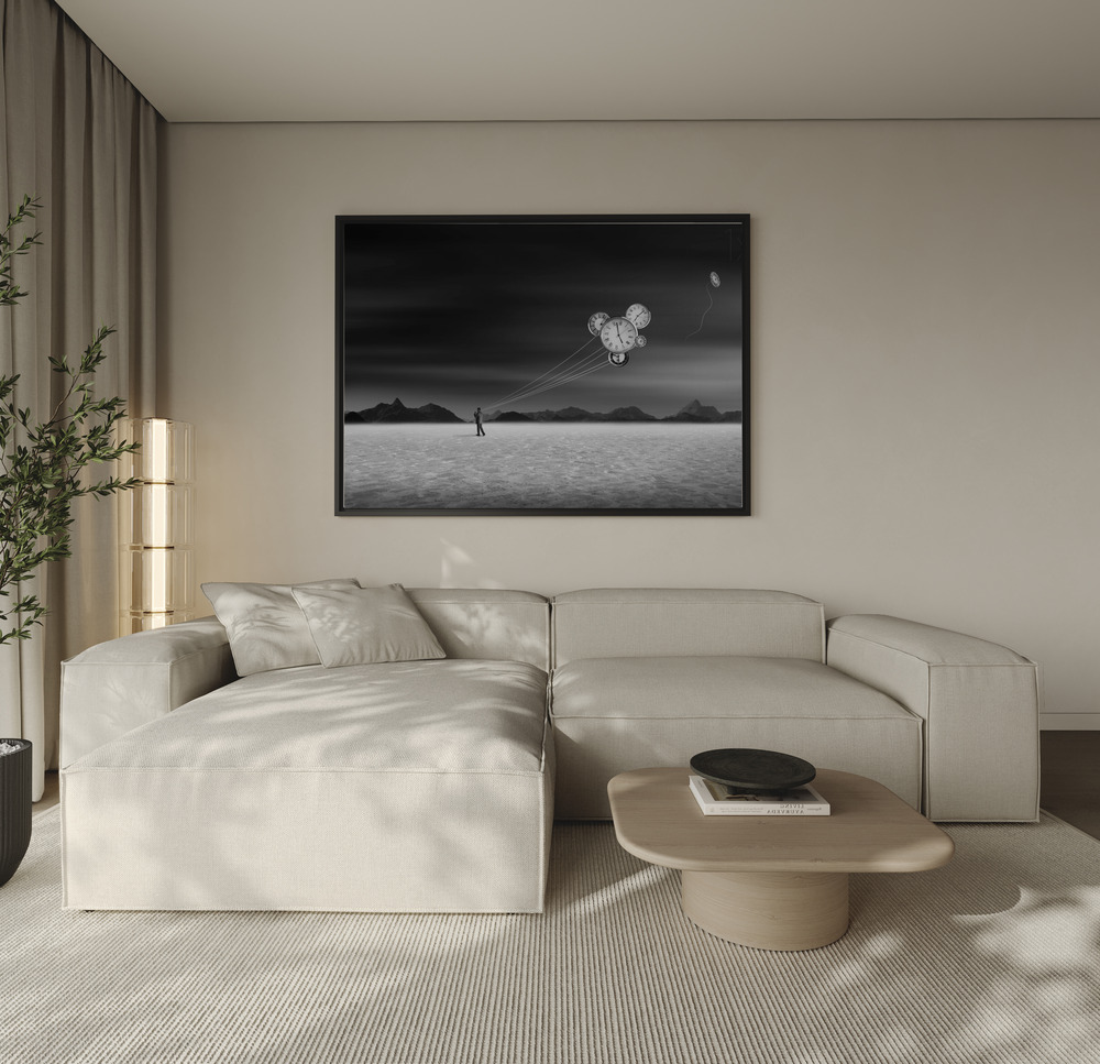Canvas print - Time keeper over the sofa