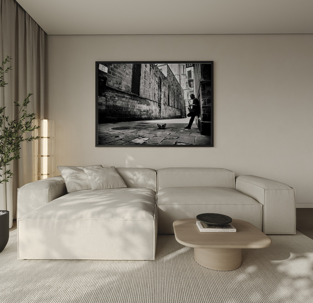 Canvas print - Silent Street over the sofa