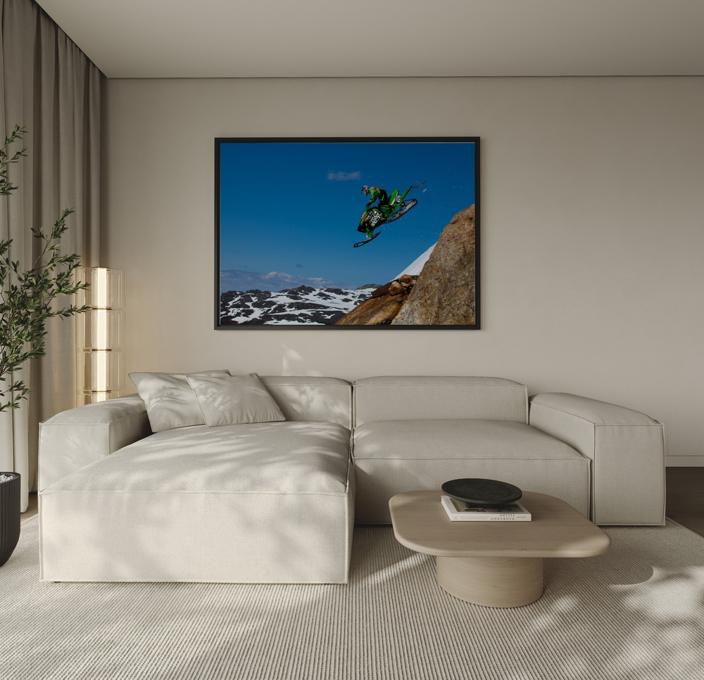 Stampe su tela - Free fall over the sofa