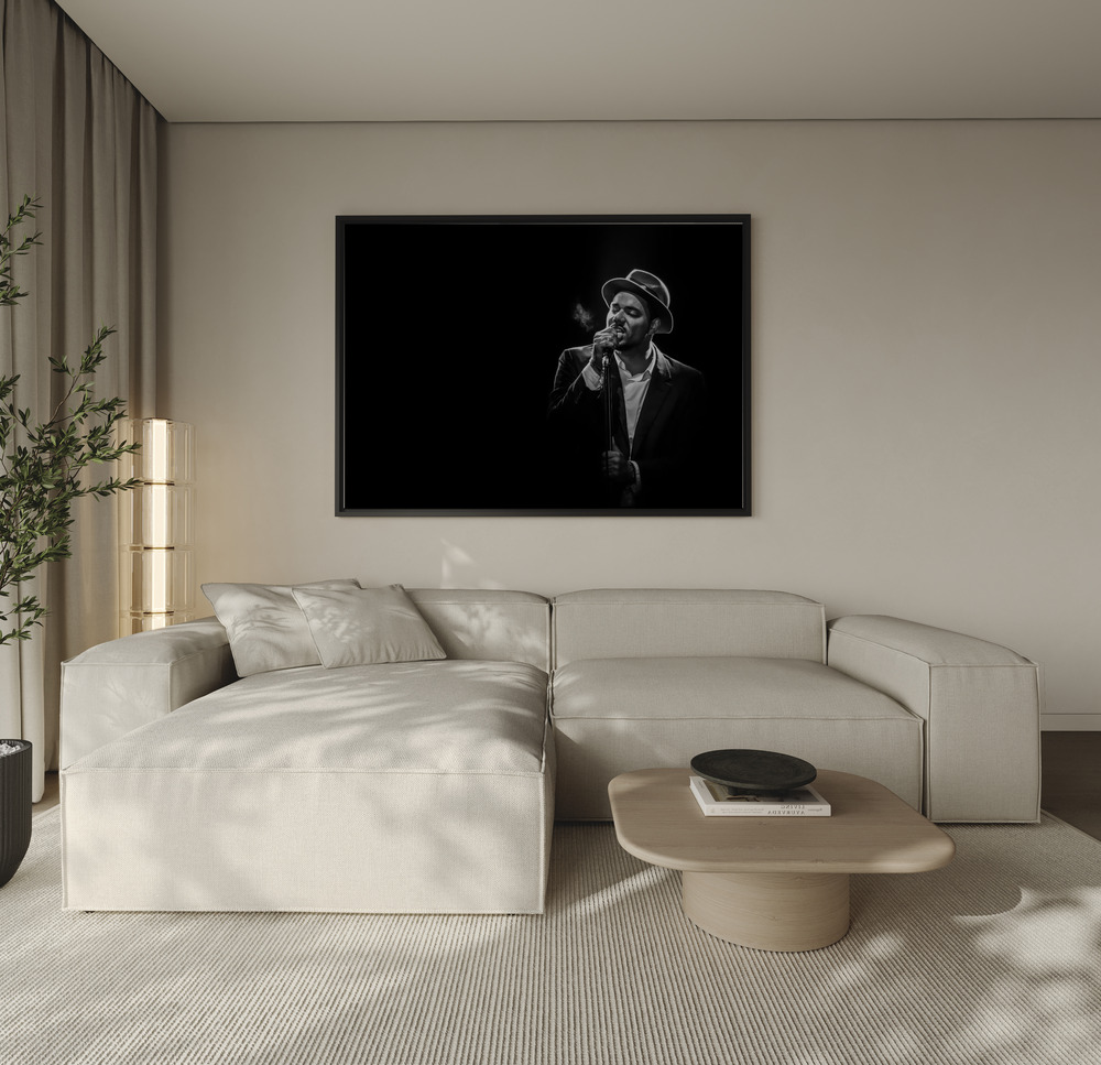 Canvas print - Ben l'Oncle Soul over the sofa