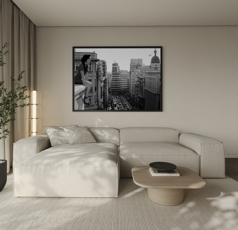 Canvas print - Mad Madrid over the sofa