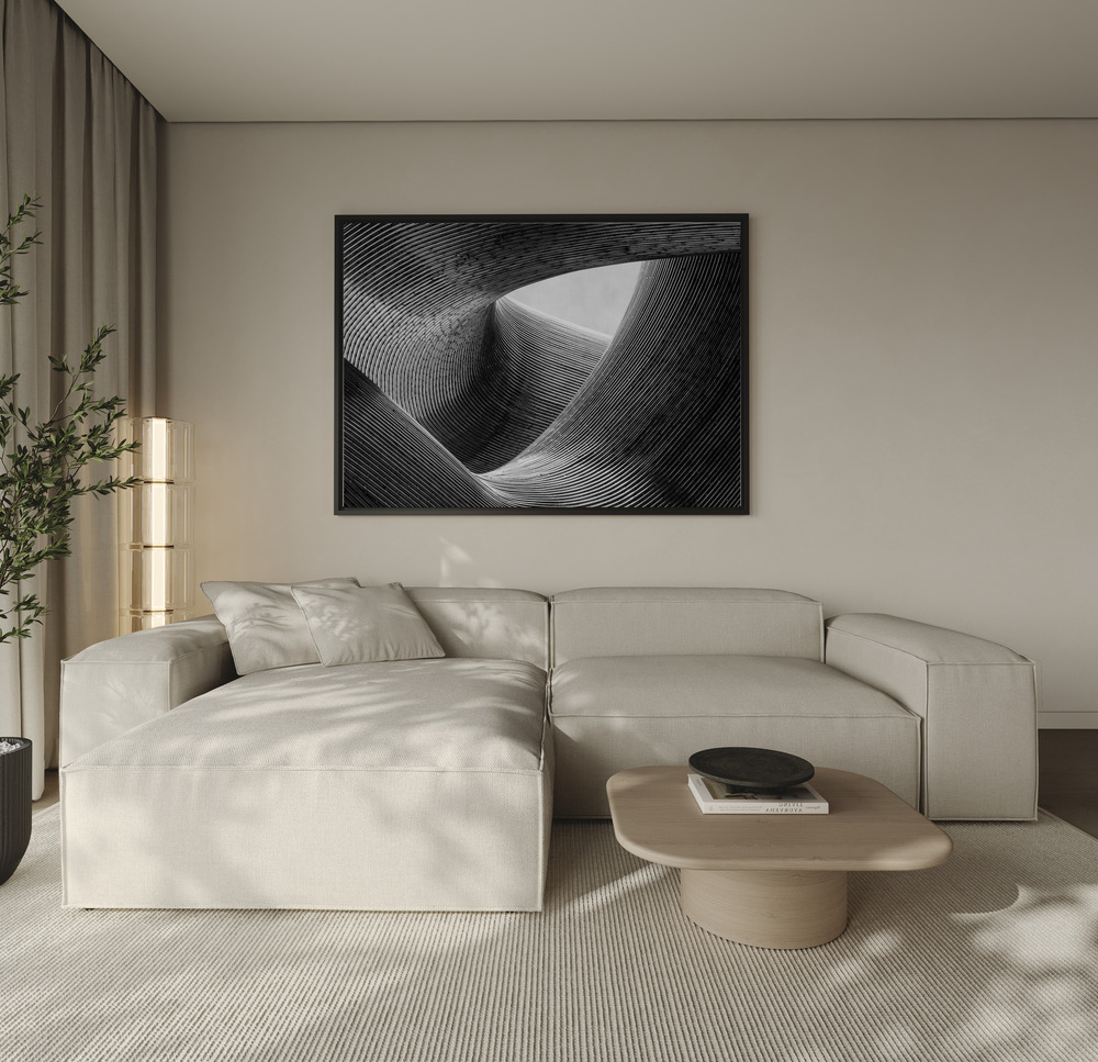 Canvas print - Lines over the sofa