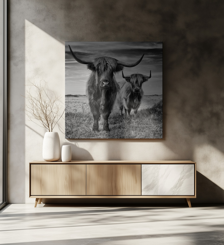 Canvas print - Highlands over dining table