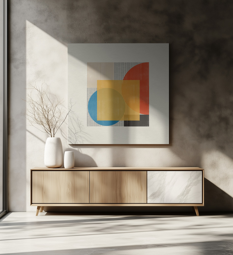Canvas print - Geometric Harmony over dining table