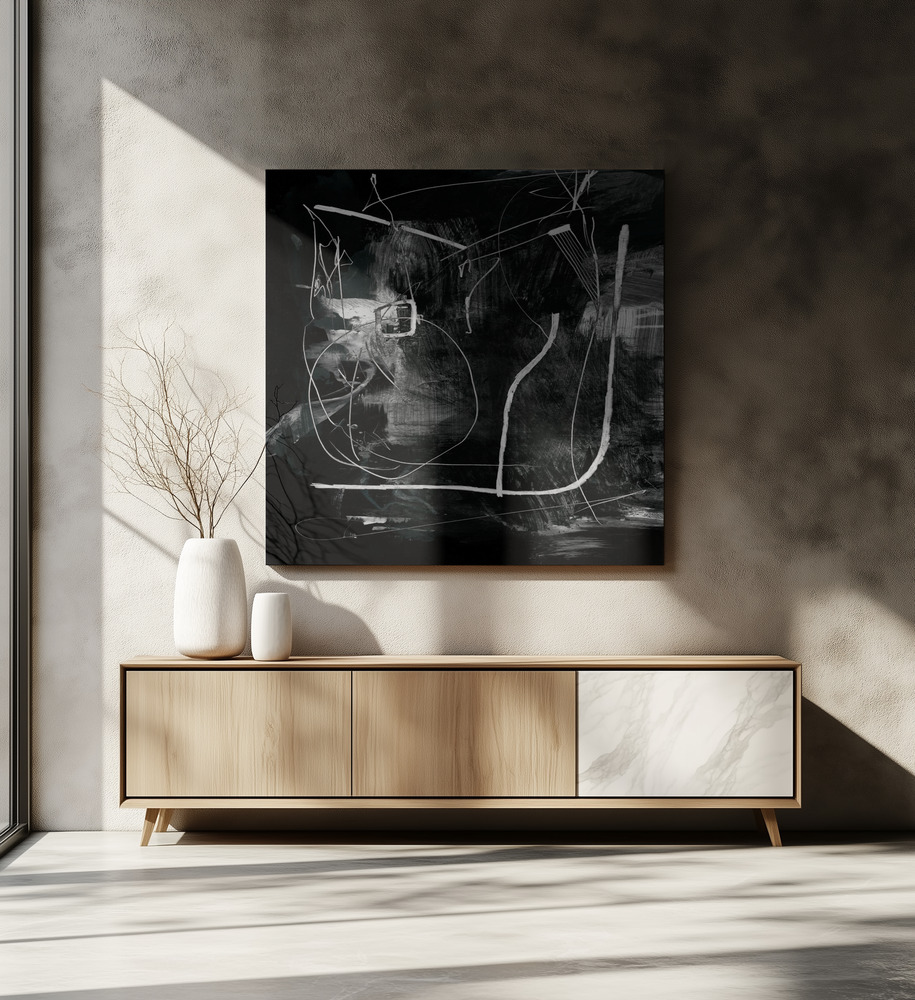 Canvas print - Mono over dining table