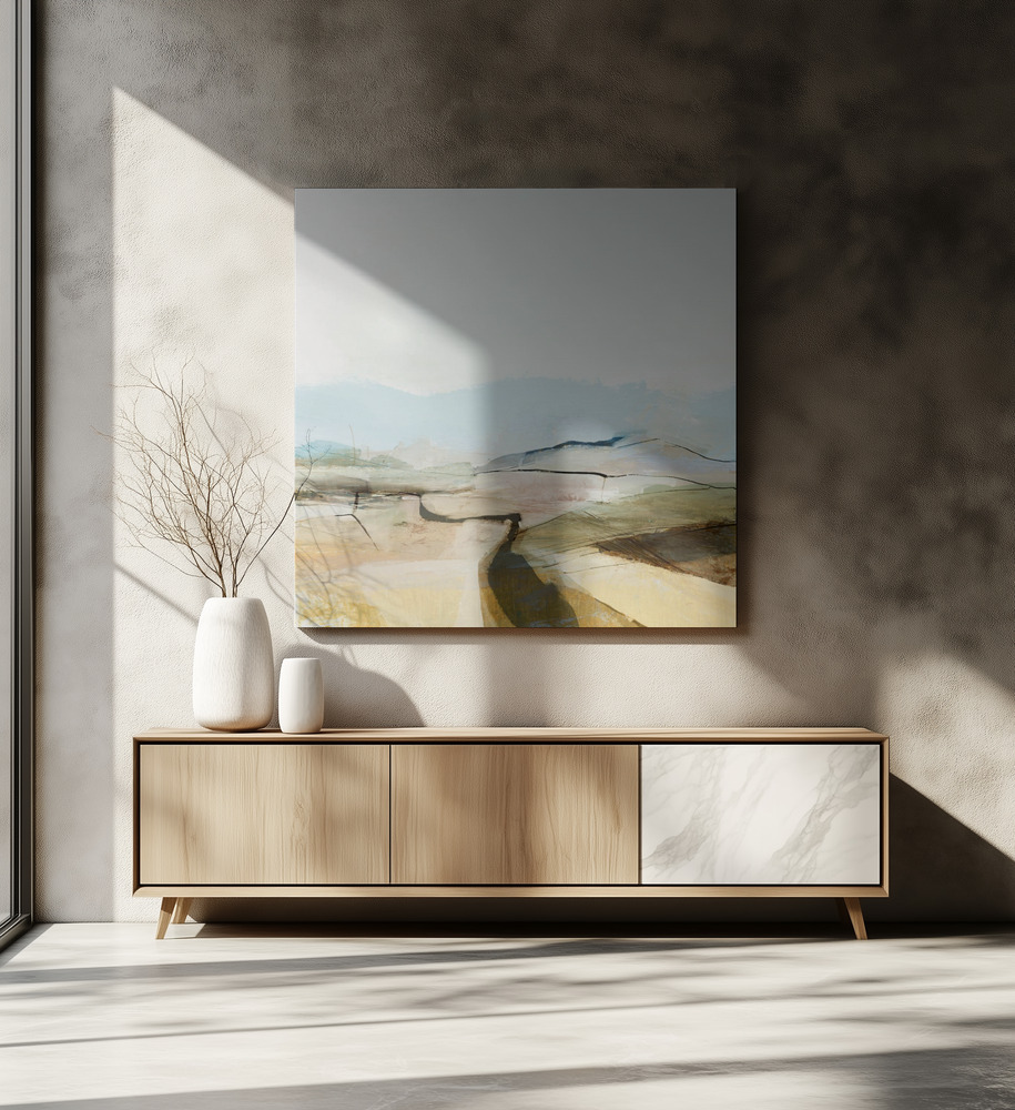 Canvas print - Countryview over dining table