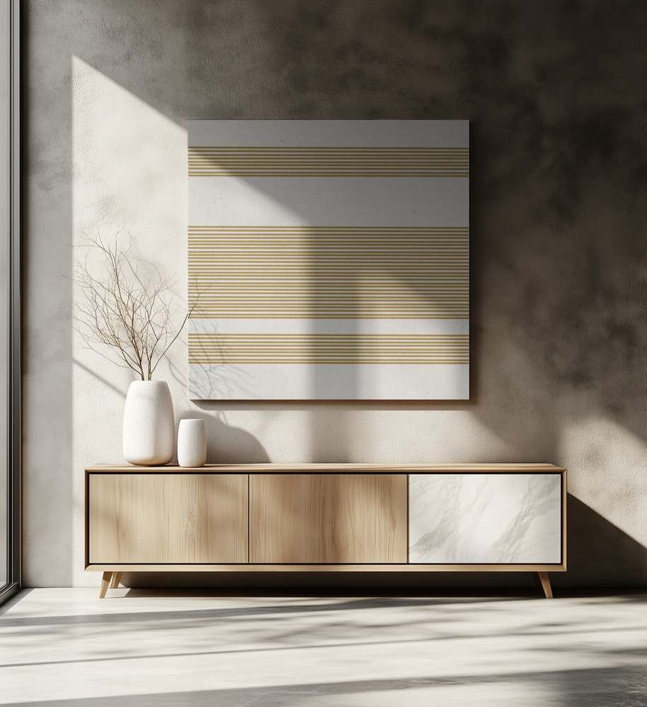 Canvas print - Harmony in Lines over dining table