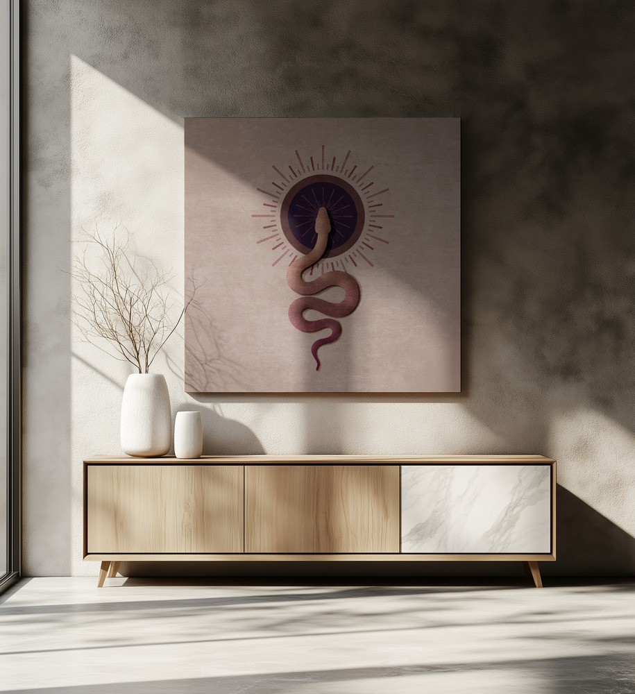 Canvas print - Serpent Radiance over dining table