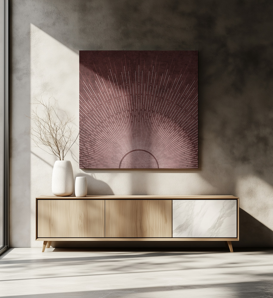 Stampe su tela - Radiant Horizon sopra il tavolo da pranzo