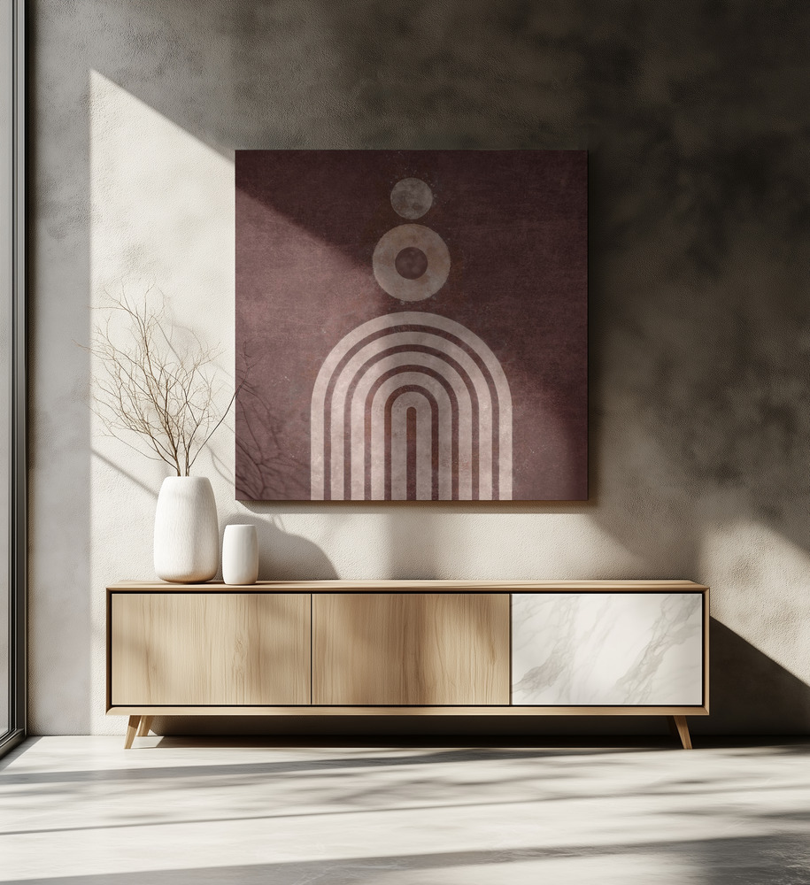 Stampe su tela - Serene Symmetry sopra il tavolo da pranzo