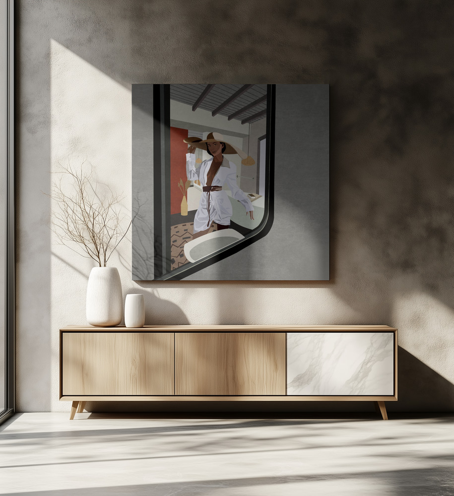 Canvas print - Reflected Elegance over dining table