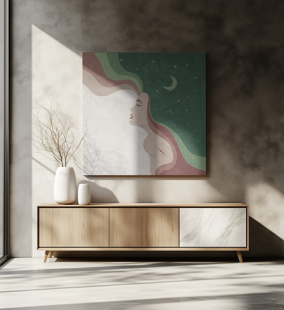 Canvas print - Lunar Dreams over dining table