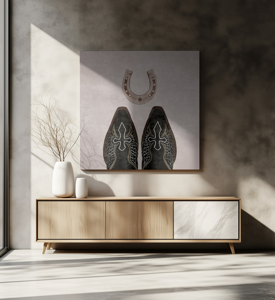 Stampe su tela - Western Harmony sopra il tavolo da pranzo