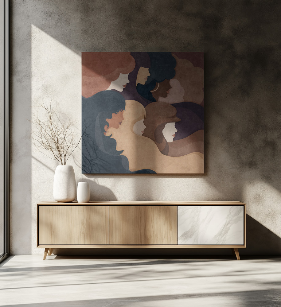 Stampe su tela - Waves of Identity sopra il tavolo da pranzo