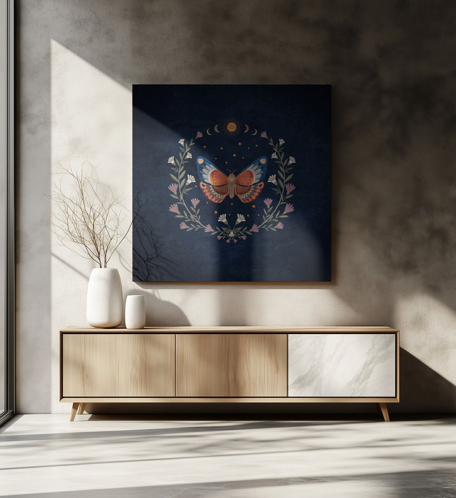 Canvas print - Celestial Flutter over dining table