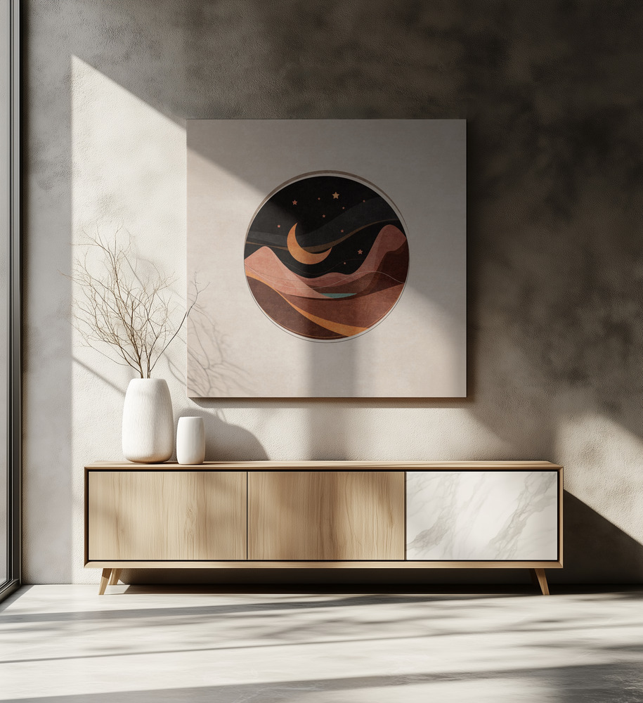 Canvas print - Desert Nightscape over dining table