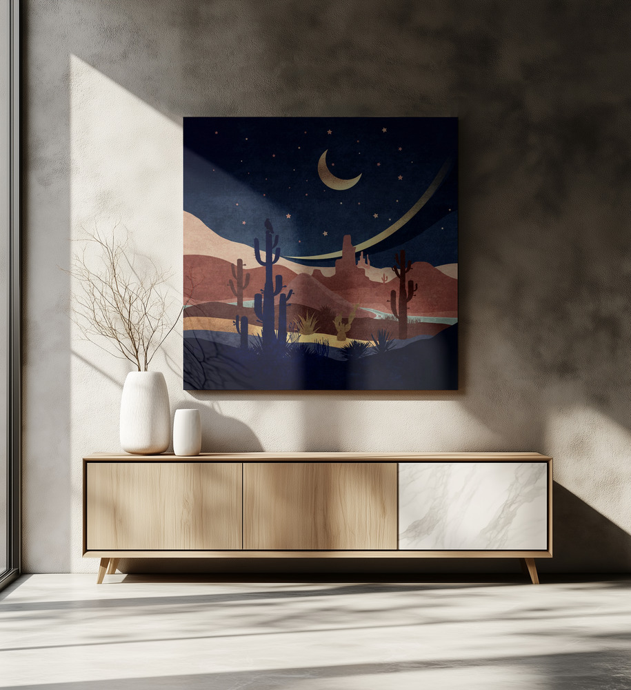 Canvas print - Desert Nightscape over dining table