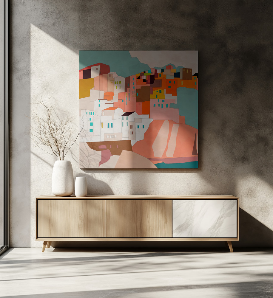 Canvas print - Vernazza 2 over dining table