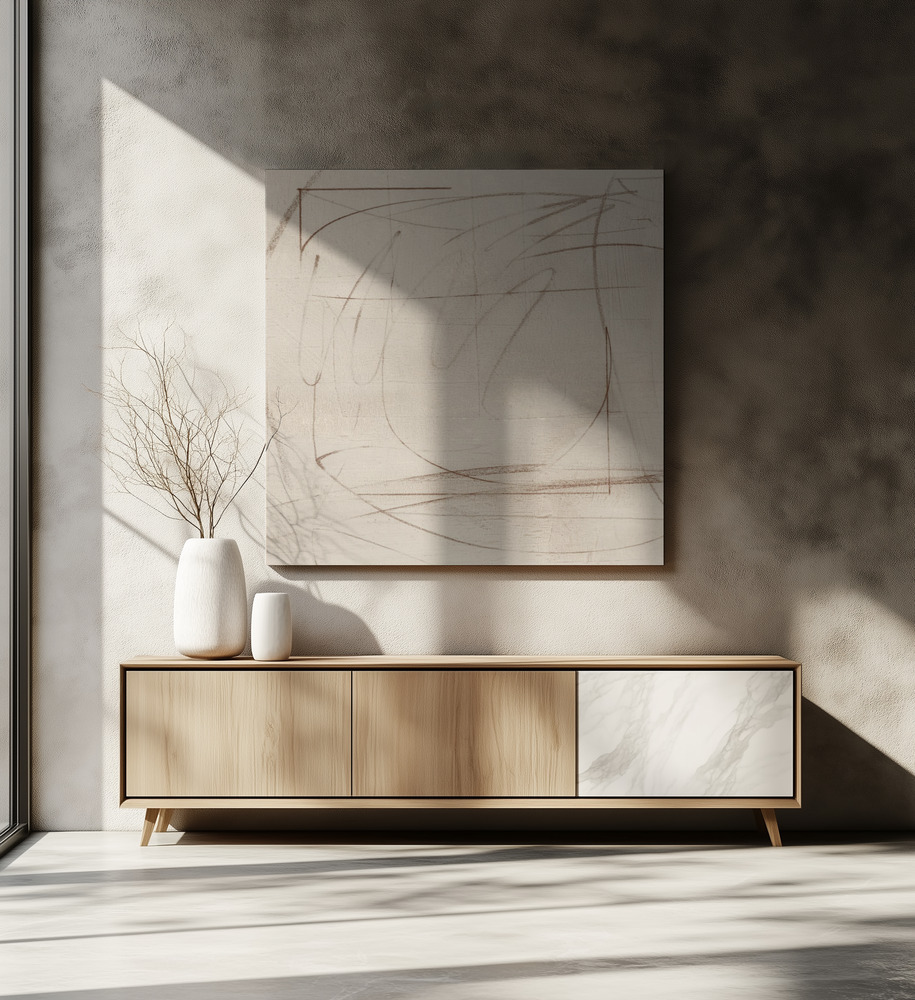 Canvas print - Dessiner over dining table