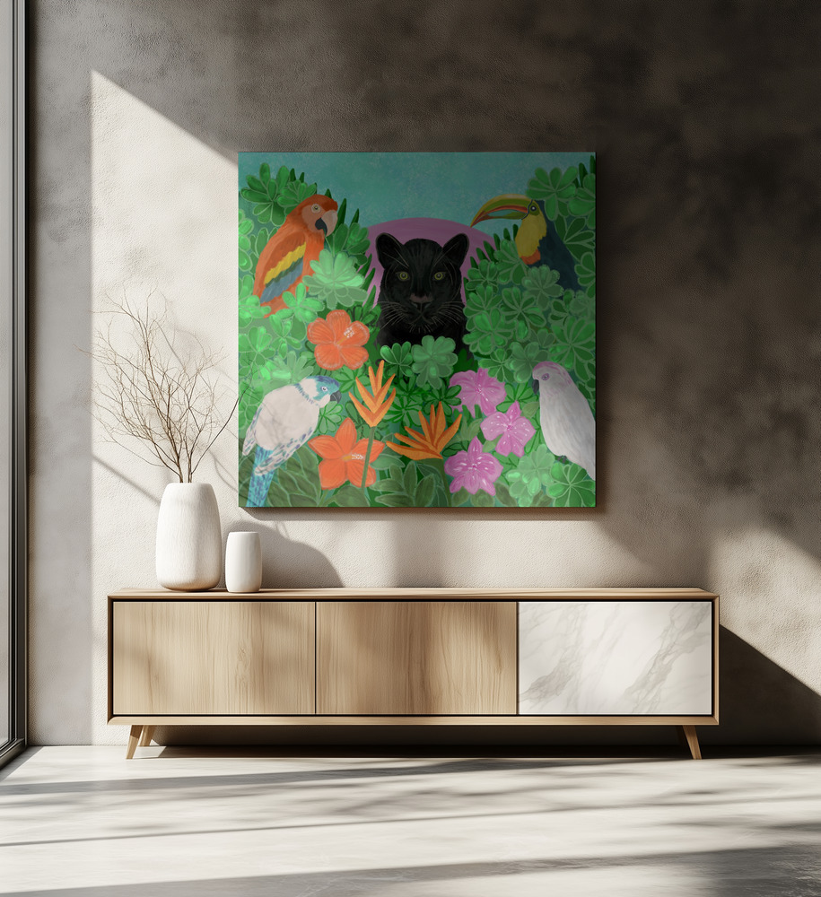 Canvas print - Jungle Harmony over dining table