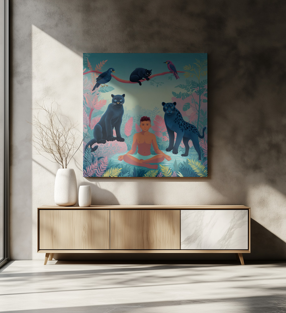 Canvas print - Tropical 6 over dining table