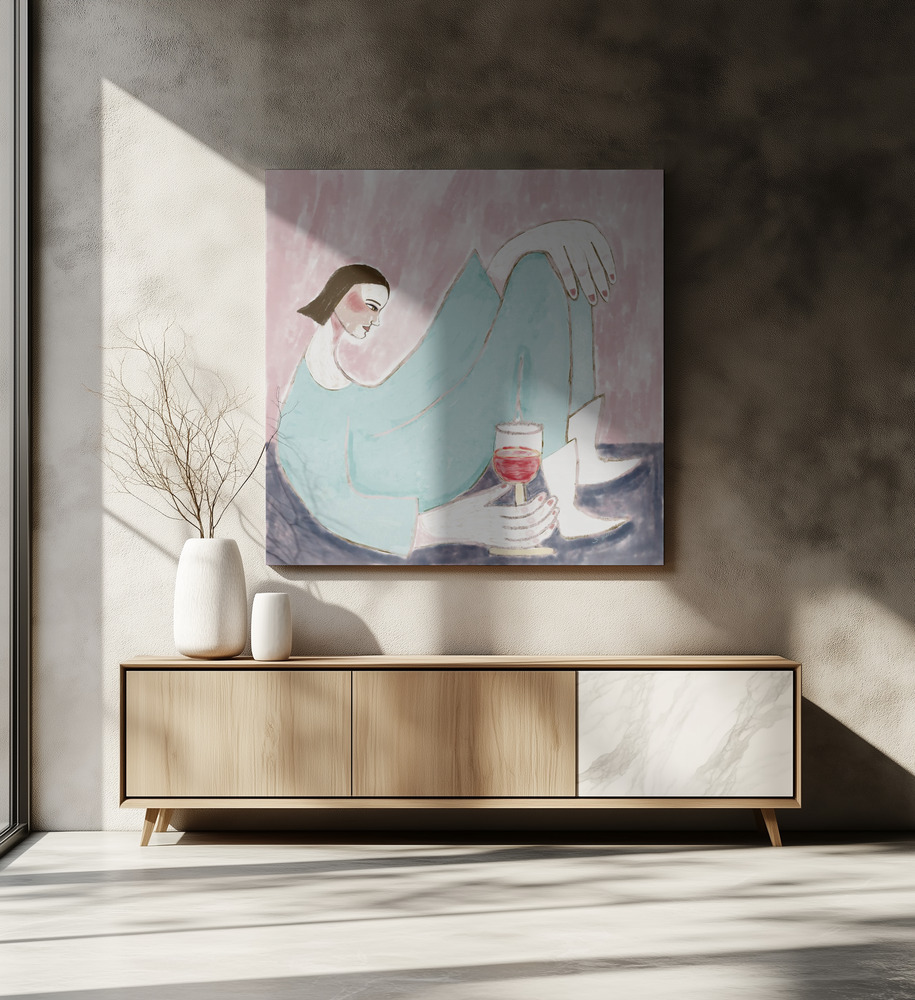 Leinwandbild - Time to Relax über dem Esstisch