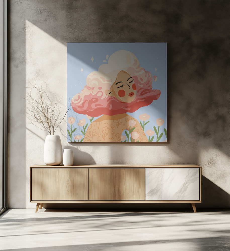 Canvas print - Head On Cloud over dining table