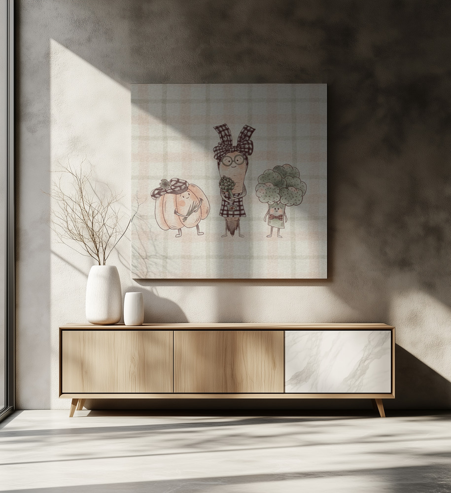 Canvas print - Harvest Companions over dining table