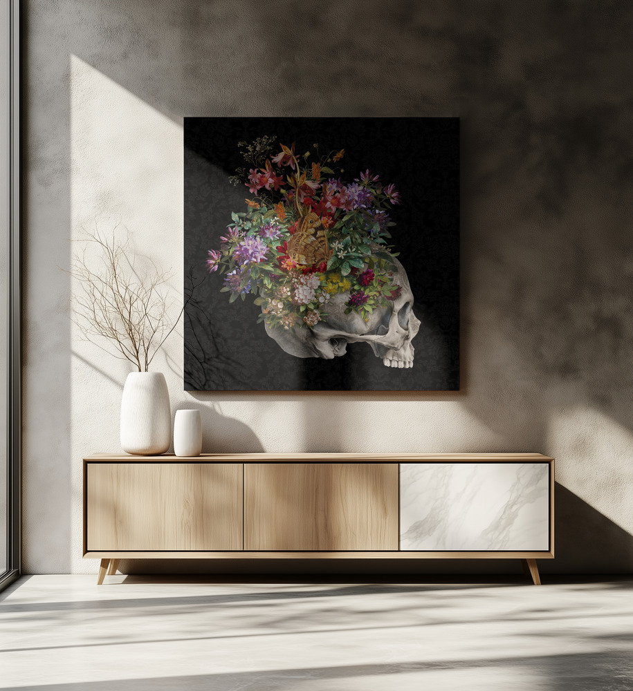 Leinwandbild - Vanitas Still Life über dem Esstisch