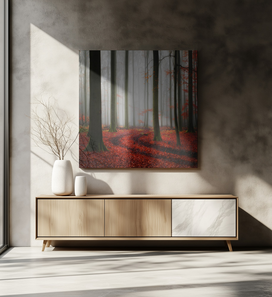 Canvas print - Autumnal Tracks over dining table