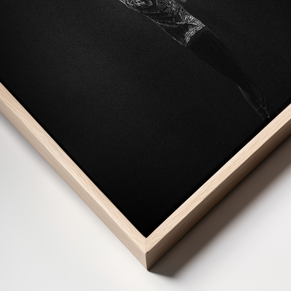 Canvas print - Shine on me frame close up