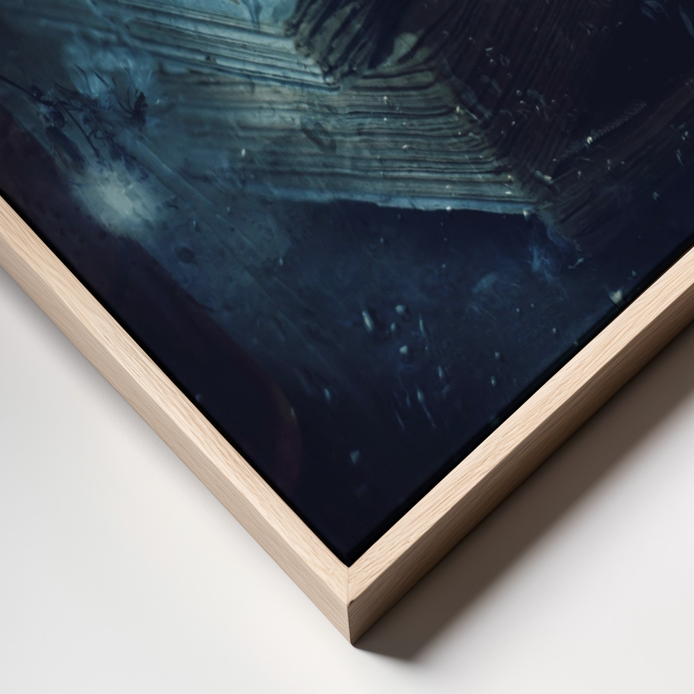 Canvas print - Moonlight shadows frame close up