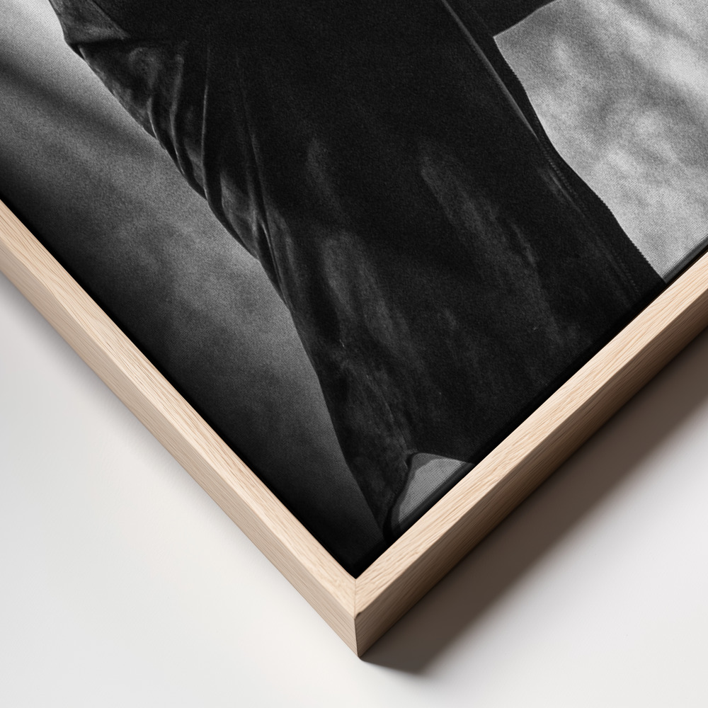 Canvas print - Shout in the light frame close up