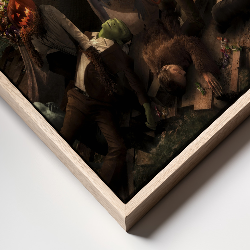 Toile - The Raft of Halloween cadre en gros plan - cadre naturel