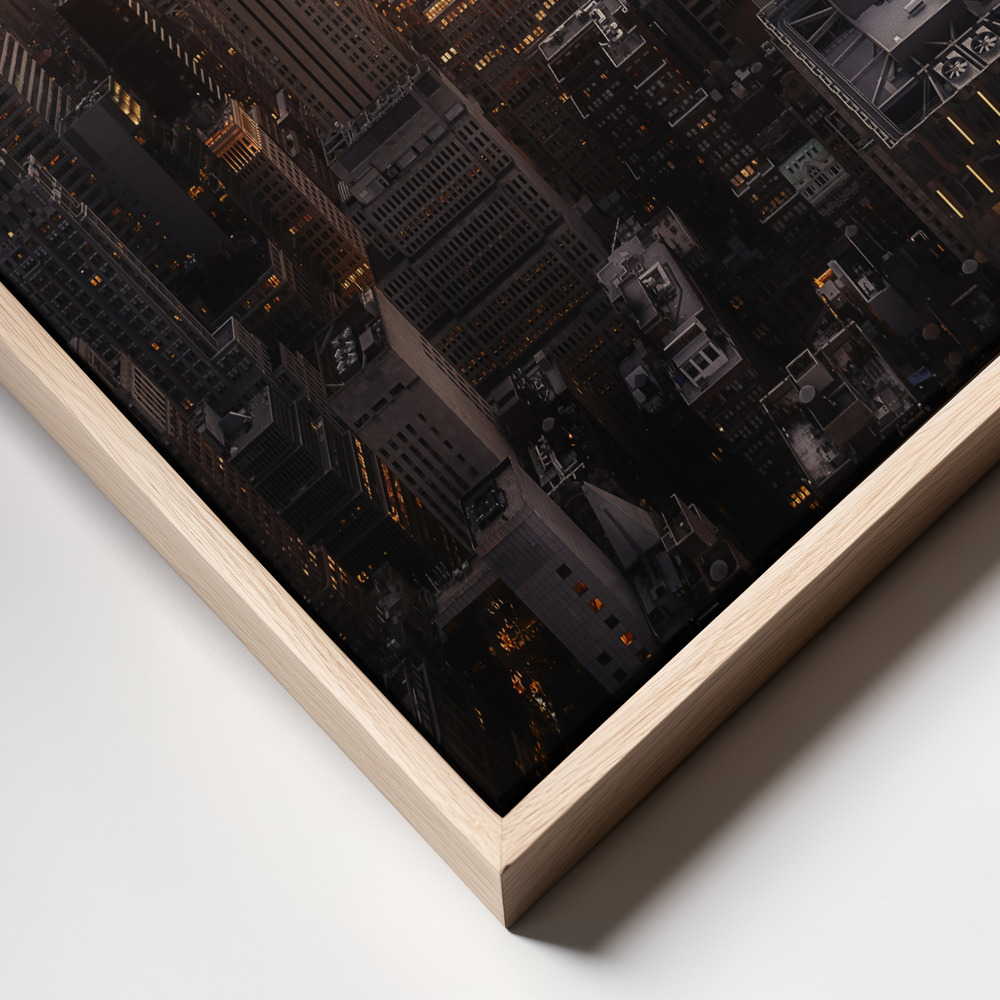 Canvas print - Manhattan's light frame close up