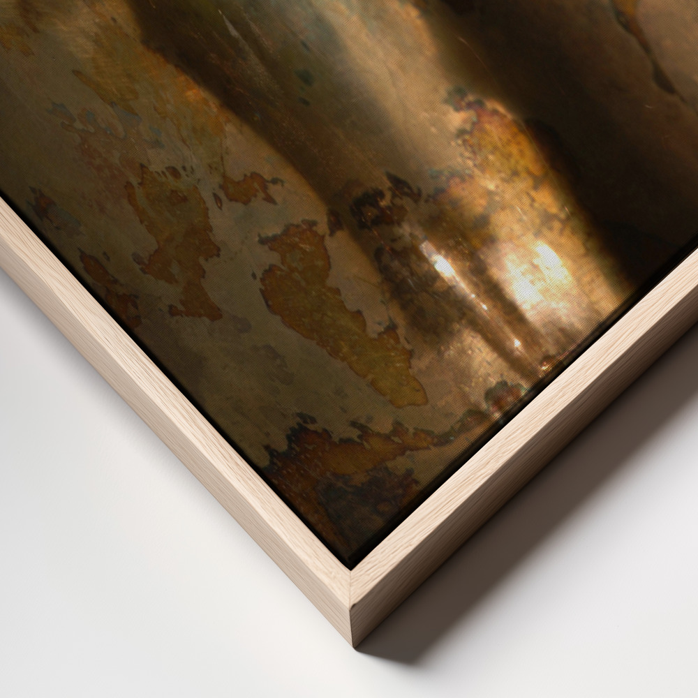 Canvas print - Music of light and shadow frame close up