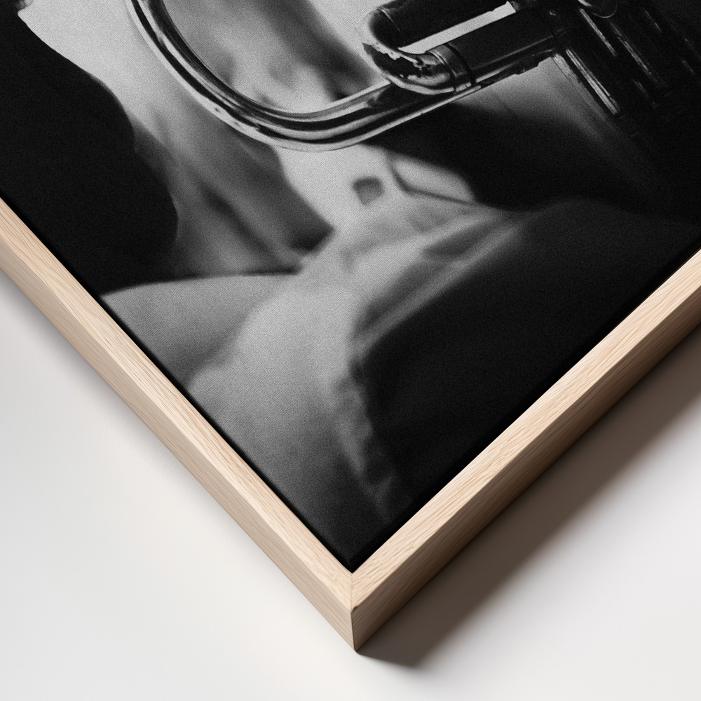 Canvas print - Just follow my lead frame close up