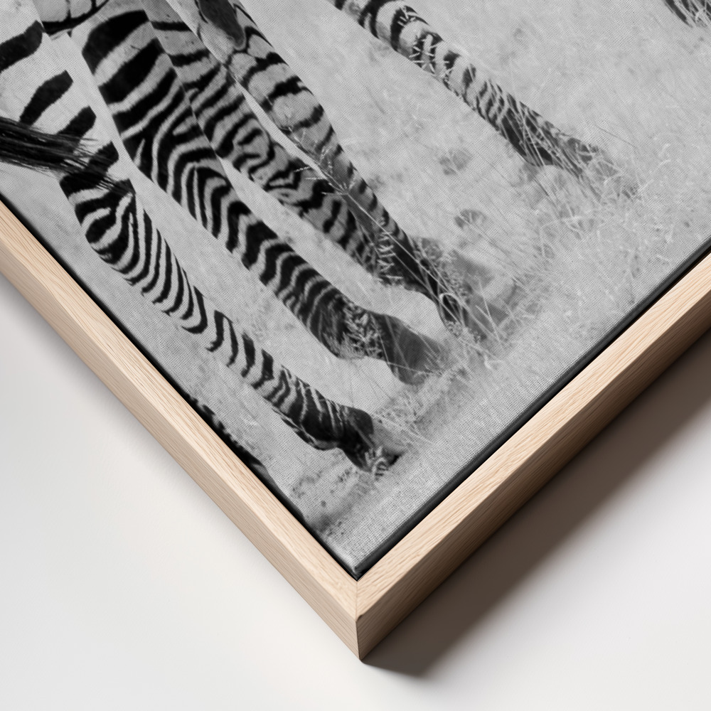 Canvas schilderi - Tender Moment frame close up - natuurlijk frame