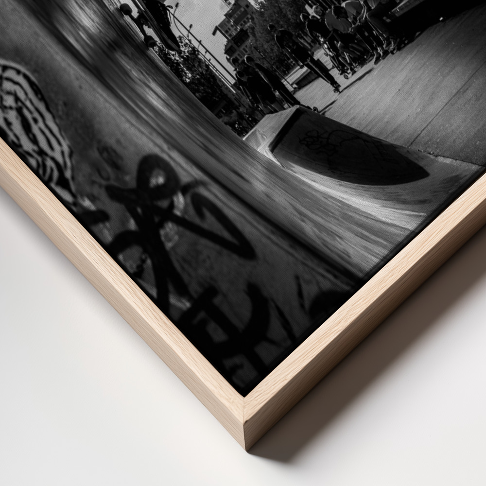 Canvas print - Wallride frame close up