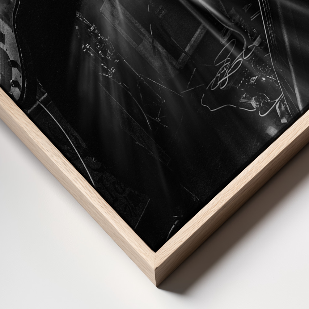Canvas schilderi - Rhythmic Fury frame close up - natuurlijk frame