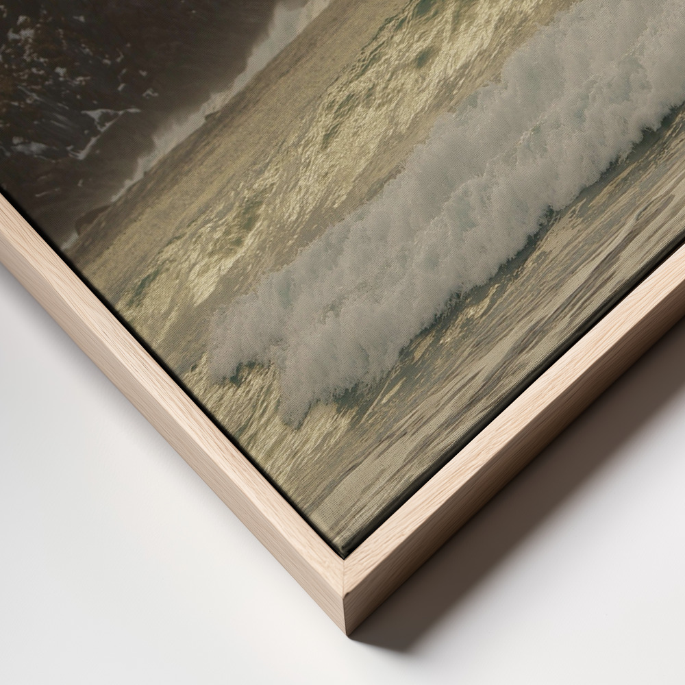 Canvas print - Only the ocean frame close up